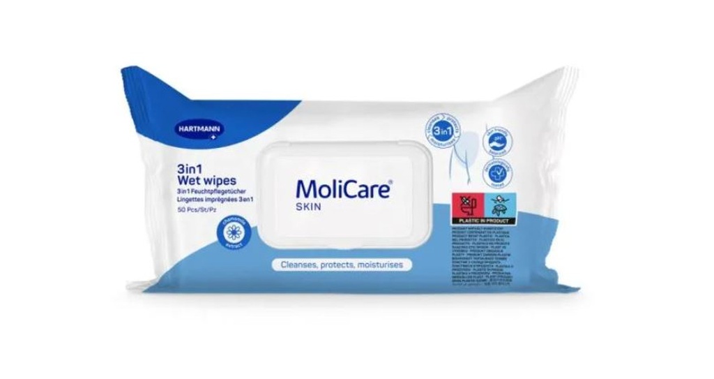 MoliCare Skin 3in1 Wet wipes