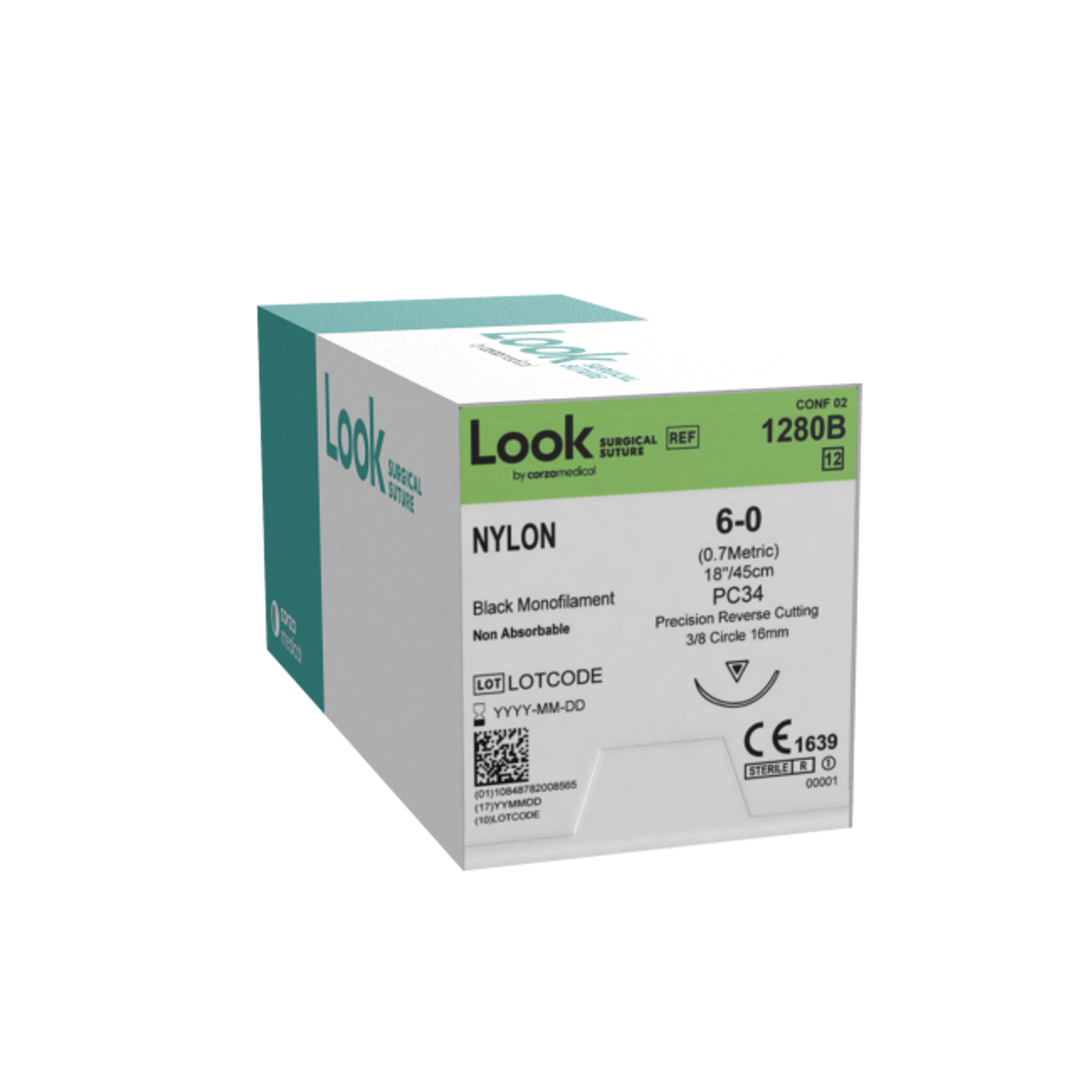 Look Nylon 3-0 24mm Reverse Cutting 45cm C7 Black box 12 (MLM925)