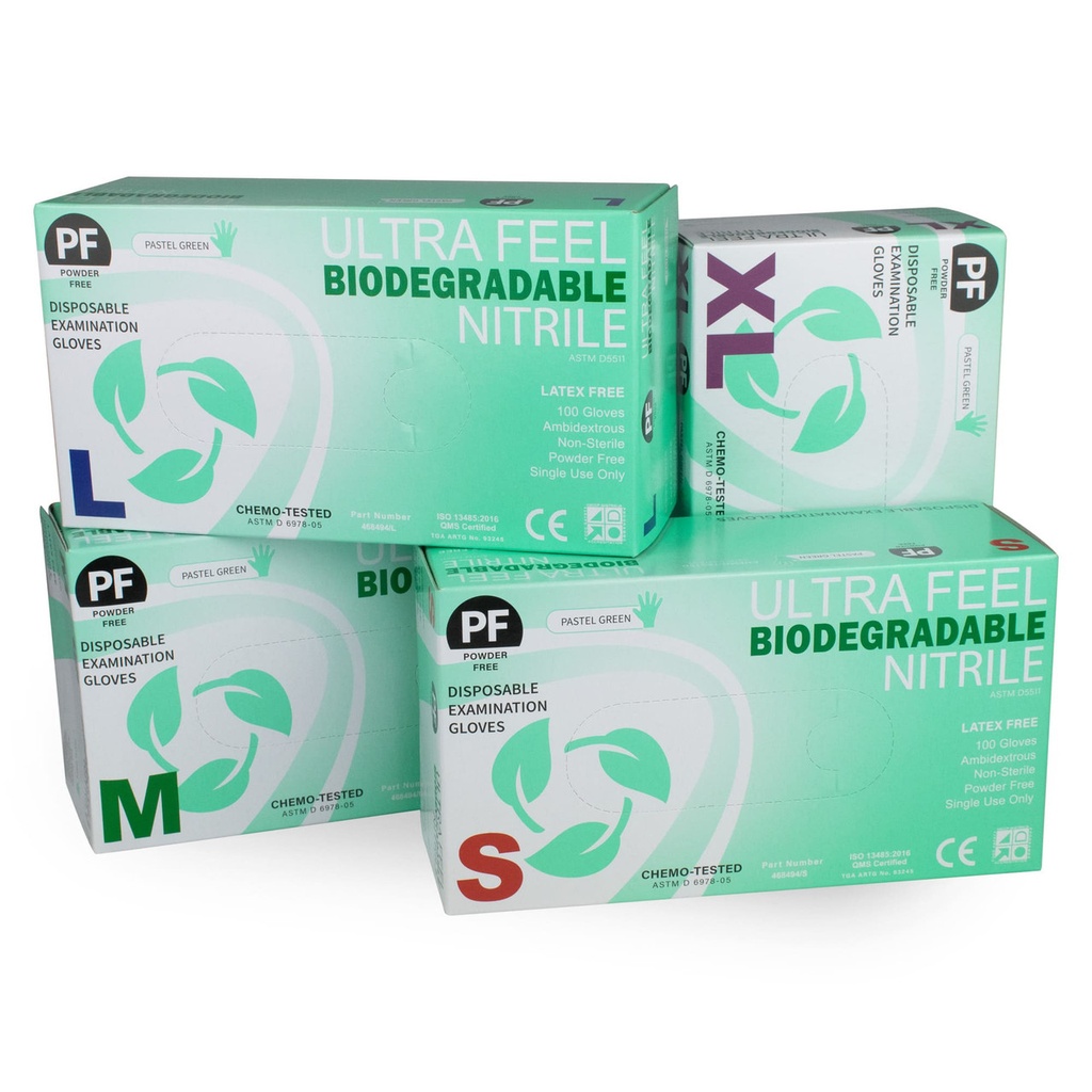 Ultra Feel Biodegradable Nitrile Gloves (100pcs)