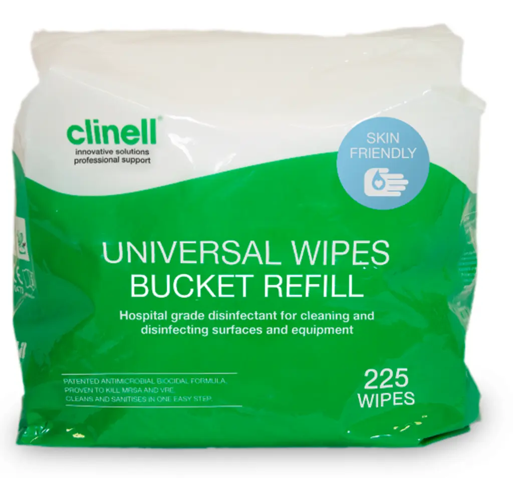 Clinell Universal Sanitising Wipes Tub (225pcs)