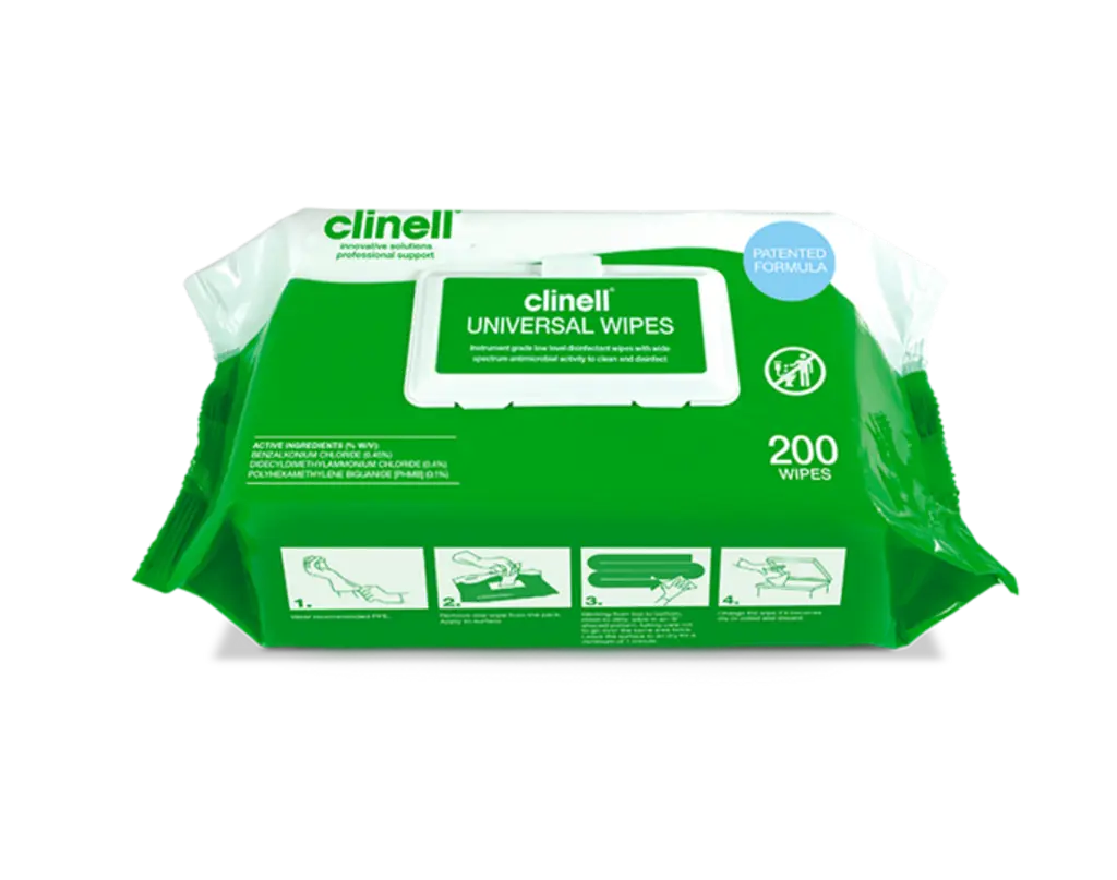 Clinell Universal Wipes 200 Soft Pack