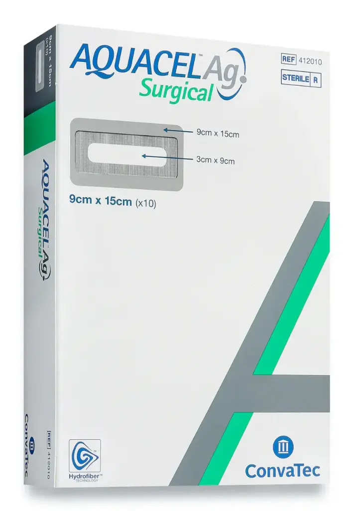 Aquacel Ag Surgical 9cm X 15cm BOX/10