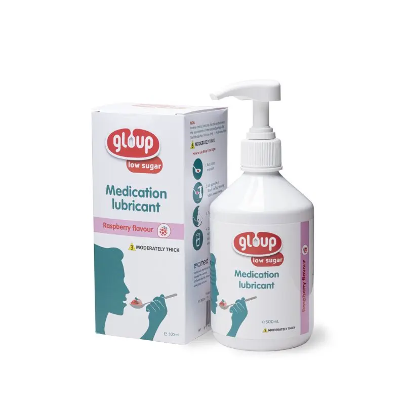 Gloup Low Sugar Medication Lubricant - Raspberry Flavour (500ml)