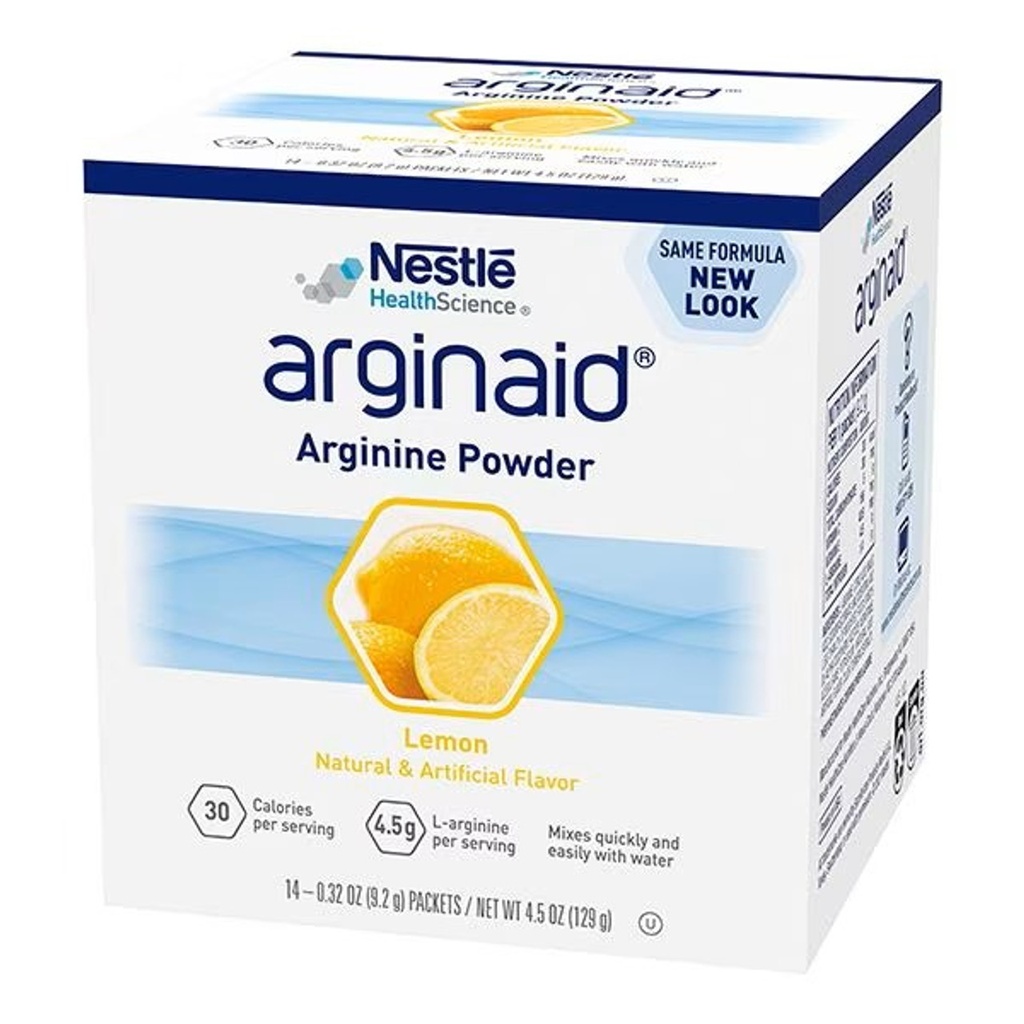 Nestle Arginaid Arginine Powder 9.2g sachet, 56 units - Lemon