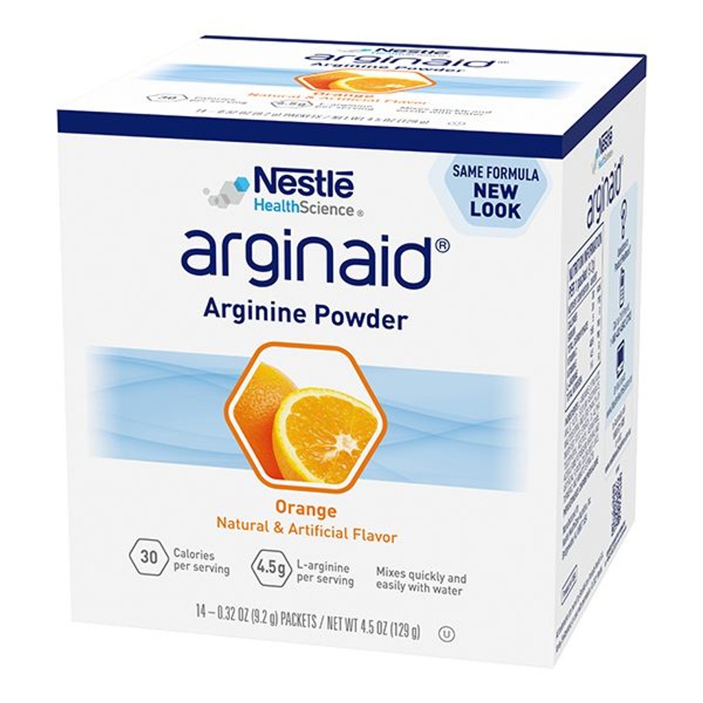 Nestle Arginaid Arginine Powder 9.2g sachet, 56 units - Orange