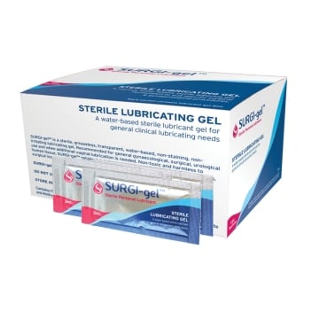 Surgi-Gel Lubricating Sachet 3ml (Carbomer Free) - Box/144