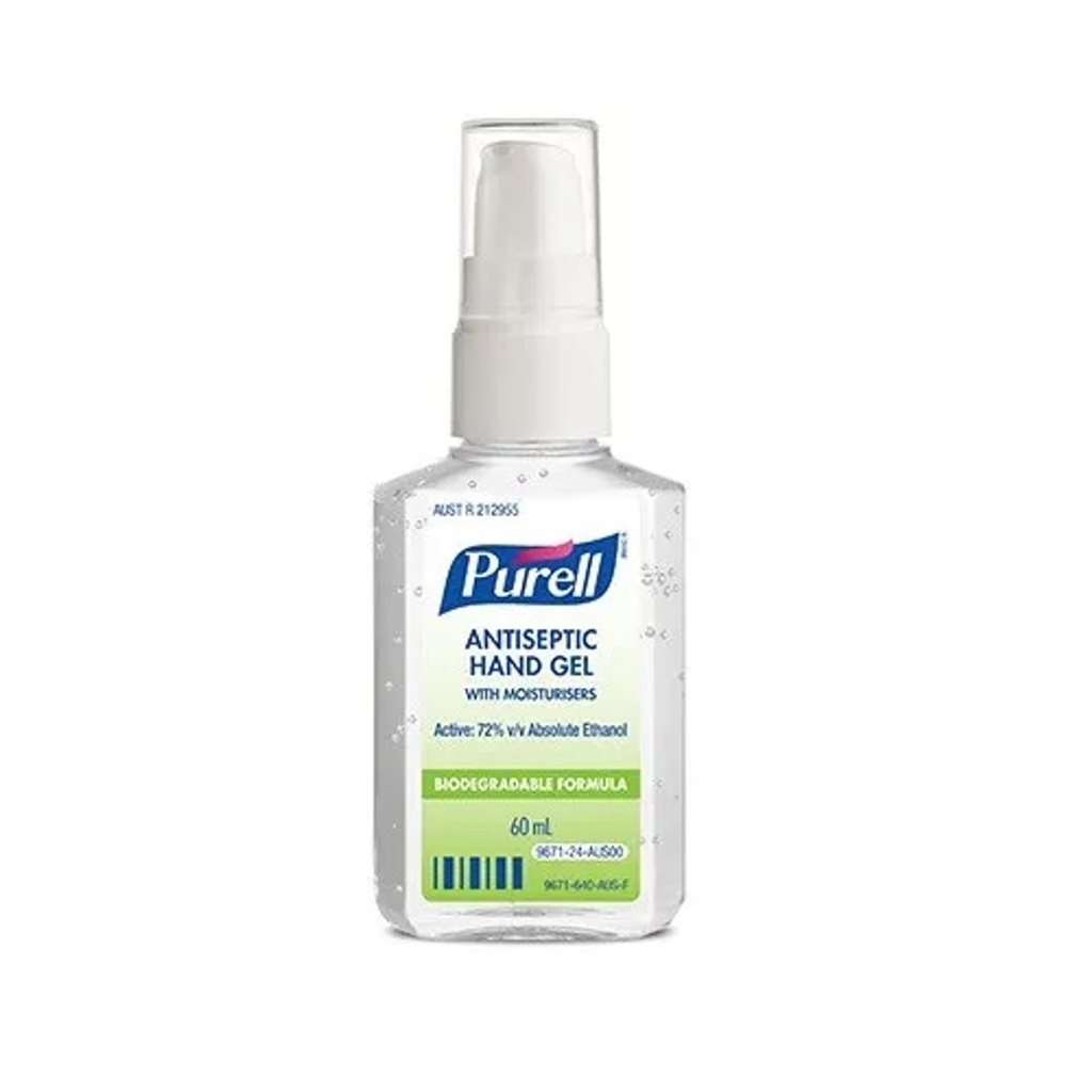 Purell Antiseptic Hand Gel with Pump Lid 60ml