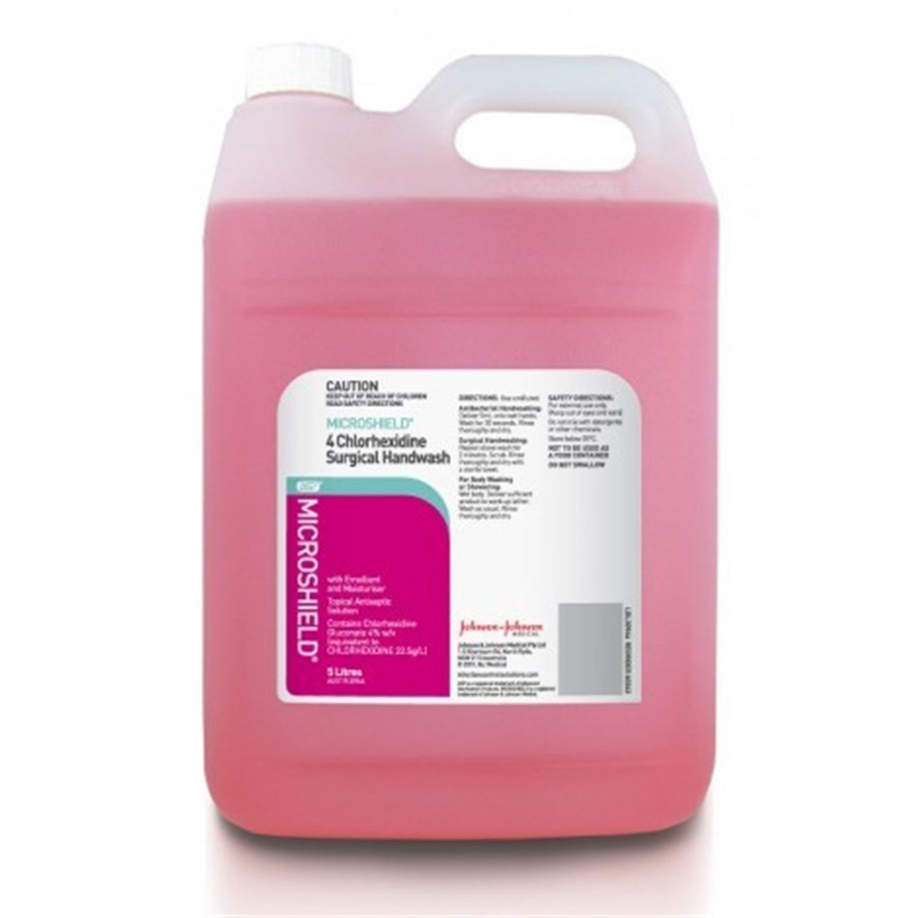 Microshield 4 Chlorhexidine Surgical Handwash - 5L
