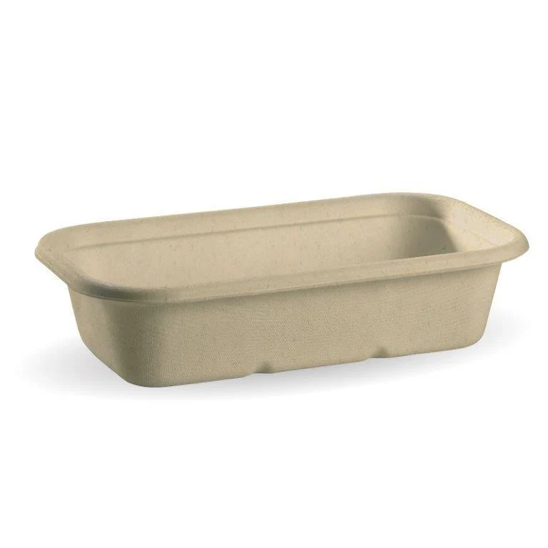 1000ml BioCane Takeaway Base-Natural-230 x 130 x 55mm
