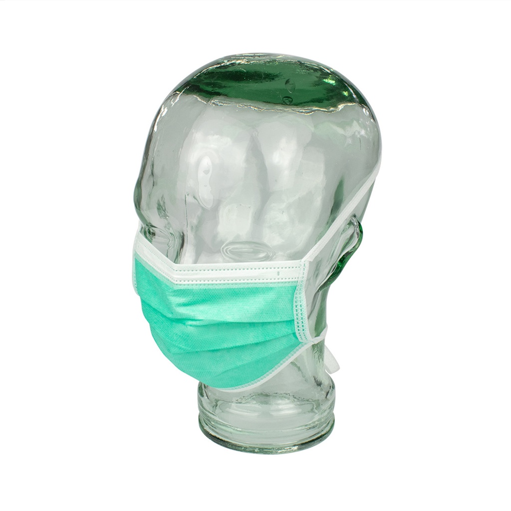 Surgical Mask - Level 3 fluid resistant green with ear loop (600006)
