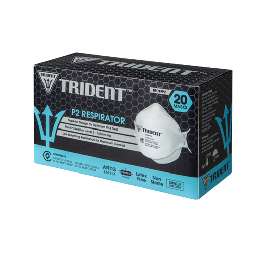 [1125] Trident™ P2 Industrial and Level 3 Surgical Respirator 20 Pack
