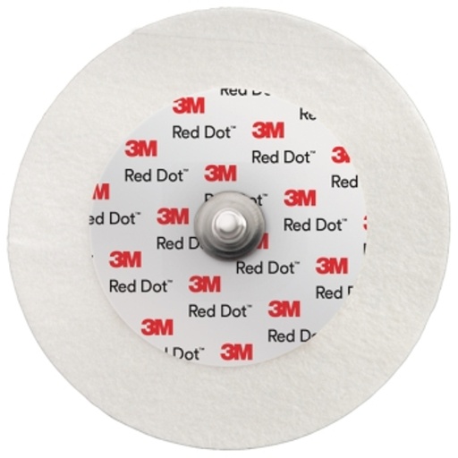 [SMS-3M2239] 3M 2239 ECG Electrodes Red Dot Micropore Tape Backing 6cm Diameter (50pcs) (3M2239)