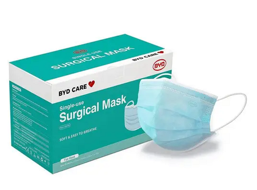 [1144] BYD Care Surgical Disposable Level 3 Face Masks Box of 50