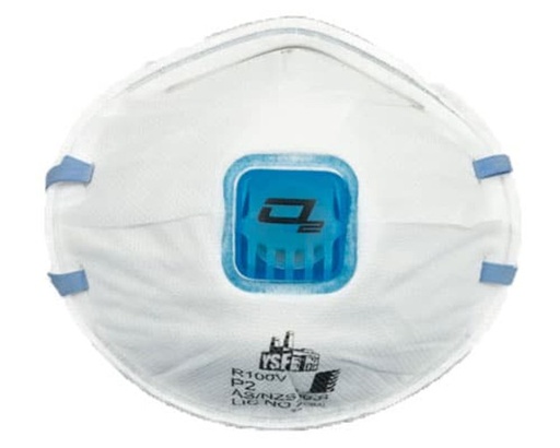 [1148] O2 Disposable P2 Valved Respirator 12pcs