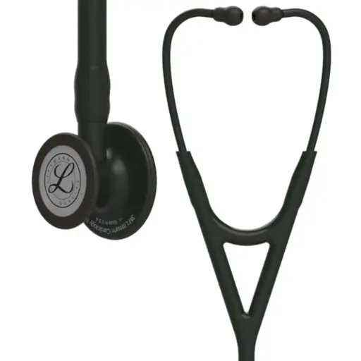 [SKU-SMS-1086] 3M Littmann 6163 Cardiology IV Stethoscope - Special Edition Black Chestpiece Tube Stem And Headset