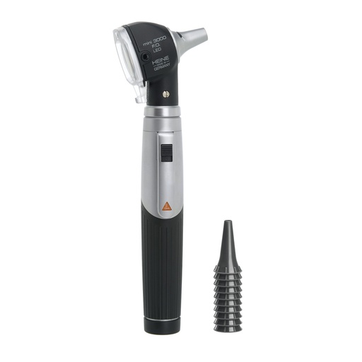 [1037] HEINE Mini 3000 Otoscope LED F.O with Handle and Disposable Tips