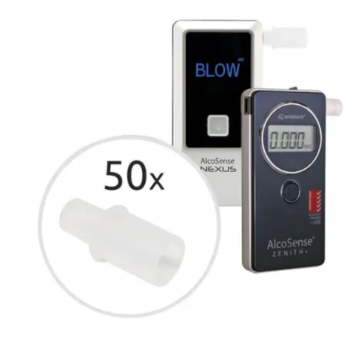 [SMS-AL50] Mouthpieces for AlcoSense Breathalysers (50/pack)