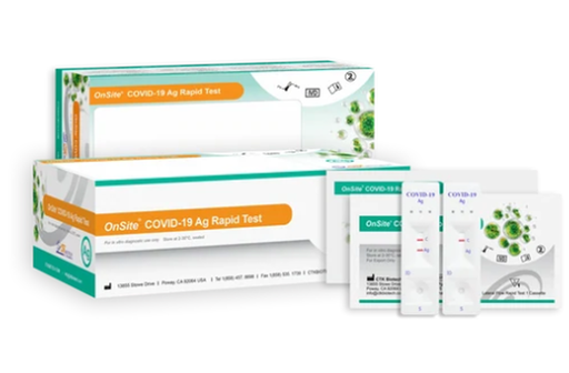 [1056] OnSite CTK Biotek Covid-19 Rapid Antigen Self Test Nasal Swab - 20 Pack