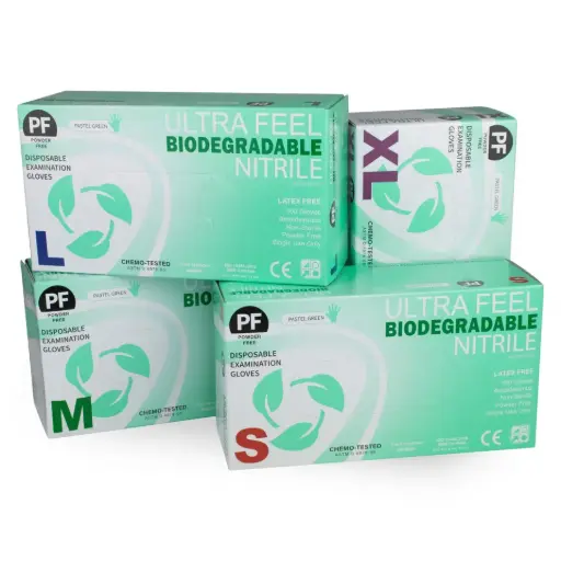 [SMS-468494/S] Ultra Feel Biodegradable Nitrile Gloves (100pcs) - Small