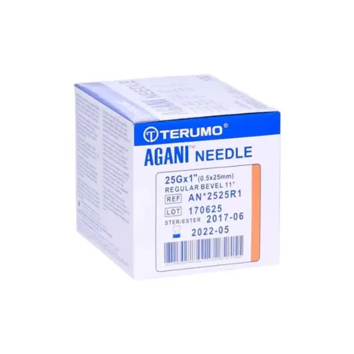 [SMS-TER8AN2525R1] Agani Hypodermic Needles 25G X 25mm Orange BOX/100