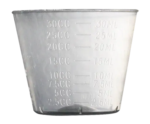 [2164] Medicine Cup, 1.4g, 30mL, Graduated