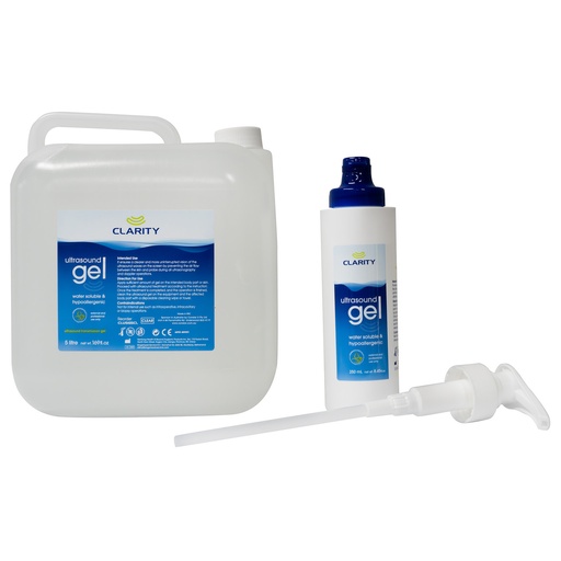 [2180] Clarity Ultrasound Clear Gel - 250ml/5L