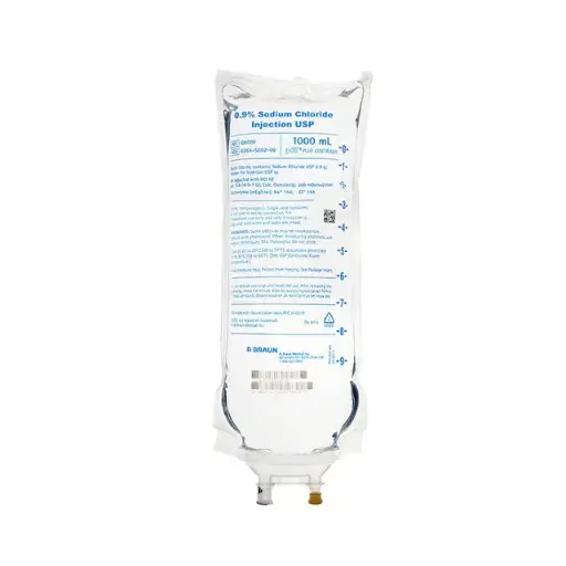 [E8000] 0.9% Sodium Chloride Injection IV bag USP - 1000 mL