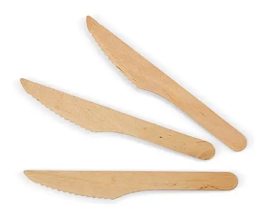 [SMSFEW] Disposable Wooden Knifes| 100% All-Natural, Eco-Friendly