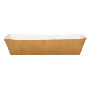 [SMSDTB] Brown Cardboard Hot Dog Tray - QTY: 250