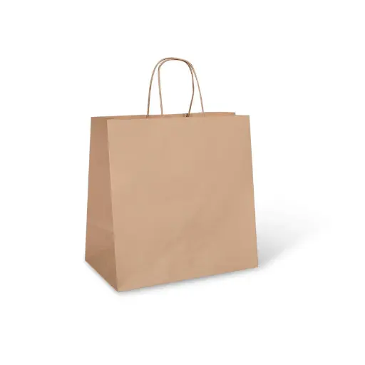 [SMSBBL] Large Paper Twist Handle Bag - 305x305x175 (Uber Eats Size) | Qty 250