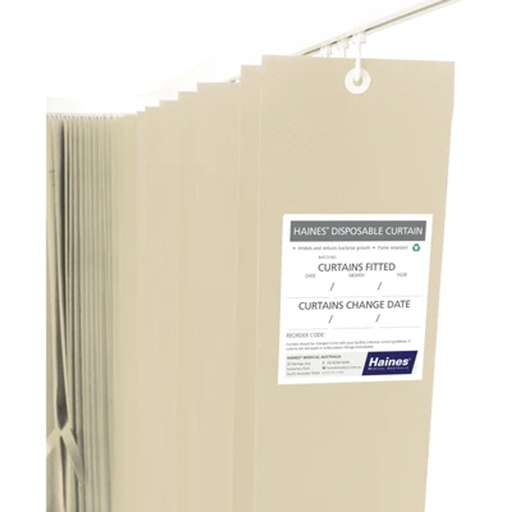 [1112] Haines® Antimicrobial Medical Curtains - Cream
