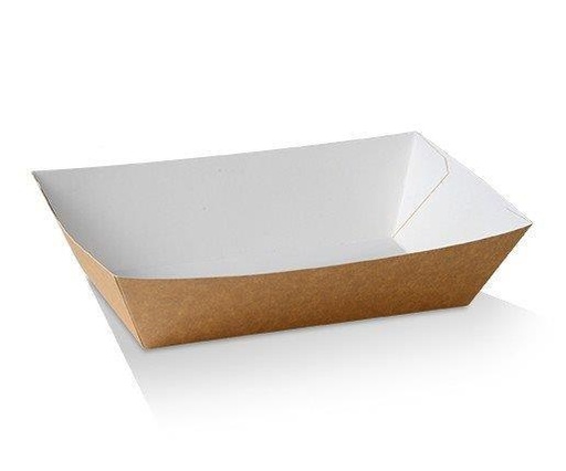 [SMS547] #4 Tray Large Cardboard Brown Box Of 400 170x95x55mm