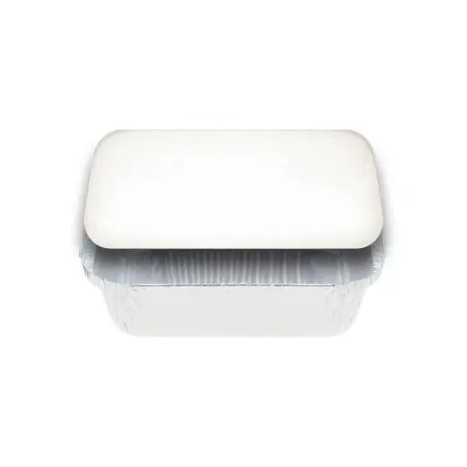 [SMS-7419LBE] White Board Lids for 7419 Foil Containers
