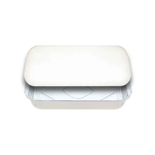 [SMS-7231LBE] White Board Lids to Suit 7231 Foil Containers